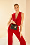 Women's Black Makeup Bag 05PO24Y1862