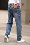 Orta Mavi %100 Pamuk Baggy Fit Jeans Kot Pantolon TMNAW24JE00027 - 6
