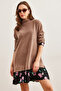 Women's Milk Coffee Garnished Thessaloniki Dresselb-19000965 - 2