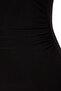 Black Cut Out Detailed Fitted Midi Stretchy Knitted Dress TWOAW24EL00142 - 9