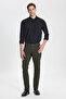 Cotton Lycra Flexible Slim Fit Slim Fit 5 Pocket Men's Khaki Chino Pants - 5