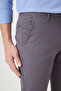 Cotton Lycra Flexible Slim Fit Slim Fit Men's Anthracite Chino Trousers with Side Pockets - 6