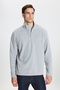 Anti-Pilling Non-Pilling Bato Collar Cold-Proof Men's Standard Fit Sweatshirt Fleece - 4