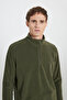 Anti-Pilling, Non-Pilling, Bato Collar, Cold-Proof, Men's Khaki Standard Fit Sweatshirt Fleece - 7