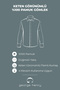 100% Cotton Slim Fit Slim Fit Buttoned Collar Linen Look Flamed Men's White Shirt - 2