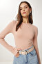 Women's Biscuit Crew Neck Basic Knitted Blouse Cr00439