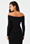 Women's Black Madonna Collar Blouse Rlo77 - 5