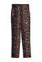 Multicolor Cigarette Fit Leopard/Animal Print High Waist Ankle-Length Woven Pants TWOSS20PL0515 - 6