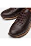Genuine Leather Brown Men's Sports Shoes - 3