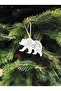 Christmas Forest Themed 5 White Early Year Tree Ornaments - 2