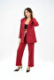 Women's Stripe Detailed Oversize Jacket Set 9007-25 - 4