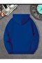 One Letter Printed Hooded Sweatshirt - 4