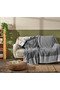Luxury 1St Class Quality 100% Cotton Seat Cover - Shali Dark Gray 175X215 cm