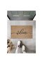 1Digital Printing Quality Brown Italic Lettering Welcome Decorative Door Mat