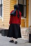 Women's Crew Neck Short Knitwear Cardigan - 3