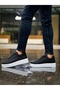 Ba0802 boa black color high sole men's daily shoes - 5