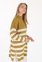 Oil Green Striped Knitwear Tunic 5330 - 3