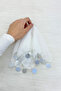 White Silver Chiffon Halay Handkerchief 10 Pieces, Bride Groom Wedding Henna Circumcision Engagement Bride - 2
