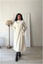Long Cream Casual Stamp Dress - 4