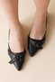 Women's Buckle Detailed Short Heeled Shoes Frona Black - 5