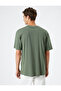 Slogan Embroidered T-Shirt Relax Fit Crew Neck Short Sleeve - 4