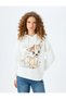 Şardonlu Bambi Licensed Printed Hooded Oversize Sweatshirt - 3