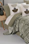 Good Night Istanbul Babylon Khaki Double 100% Cotton Duvet Cover and Blanket Set - 4