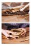Ceramic Clay Pottery Sculpting Sculpting with Wooden Handle 11 Pieces 1 Pack Ceramic Modeling Carving and Cleaning Set - 7