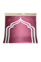 Ramazana Special Digital Printed Large Size Pink Bridal Bundle Gift Dowry Velvet Prayer Rug - 3
