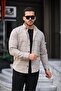 Beige Patterned Regular Fit Lumberjack Shirt - 2451