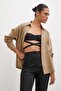 Basic Modal Fabric Camel Shirt