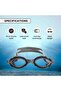 Swimming Goggle | Anti-fog & Uv Protection | Silver | Adjustable Strap | Hard Case - 2