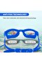 Stylish Swimming Goggle | Anti-fog & Uv Protection | Leak Proof | Blue | Free Size - 5