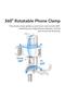 JJ02 Extendable Telefon Tripod Beyaz - 5