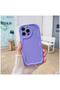Apple iPhone 14 Pro Max Compatible Case Zebana Wave Matte Silicone Case Lilac