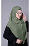 الفستق الأخضر العملي الجاهزة المتشابكة الحجاب وشاح القطن الجاز النسيج عادي الحجاب 2306_36 - 5