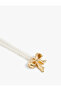 Steel Blended Pearl Choker Necklace and Bow - 3