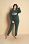 Women's Crew Neck Ribbed Terry Welsoft Pajama Set Plush Winter - 2