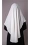 Cream Practical Ready Interlocking Hijab Scarf Aerobin Fabric Cross Hijab 2307_40 - 5