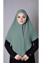 Green Practical Ready-made Interlaced Hijab Scarf Aerobin Fabric Plain Hijab 2309_32