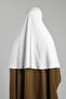 Cream Practical Ready Snap Hijab Scarf Viscose Practical Prayer Cover 2201_40 - 3