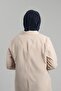 Navy Blue Practical Ready-Made Pleated Hijab Scarf - Sandy Hijab with Back Snaps 2406_02 - 4