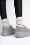 Luuq Guaranteed Women's Thick Sole Furry Daily Mini Ankle Boots - 8