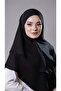 وشاح حجاب متشابك عملي أسود اللون قماش الجاز القطني طبقة مزدوجة حجاب عادي 2303_01 - 4