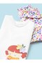 Newborn Baby Girl 4 Piece Shorts Set 1634 - 4
