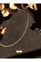 Women's Steel Gold Twist Necklace - 7