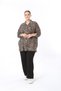 Women's Multicolor Patterned Large Size Shirt - 7