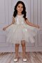 Girl's Sequin Tulle Dress White