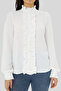 Ruffle Detail Judge Collar Long Sleeve Shirt - 7