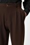 High Waist Pleated Comfortable Fit Men's Trousers - 5